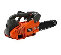 Tronçonneuse à essence avec moteur 2 temps 25,4 cm³ 1,22 HP avec lame - Tronçonneuse - Système anti-vibrations - 56 x 21 cm - Scie d'entretien des arbres à essence - Rail de guidage de 30 cm