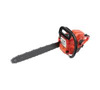 Tronçonneuse à essence avec moteur 52 cc 2 temps et rail de 50,8 cm, scie à essence 2,2 kW 10500 tr/min en acier PP & Mn, tronçonneuse à essence sans fil à main avec double interrupteur, pour travaux