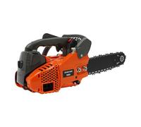 Tronçonneuse à essence avec moteur à essence 2 temps de 1,22 CV, longueur de lame 30 cm, cylindrée 25,4 cc, scie à essence avec interrupteur de sécurité, pour bûcherons et jardinage