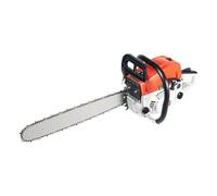 Tronçonneuse à essence, moteur 2 temps 52 cc, avec longueur de lame de 51 cm et démarrage facile, lubrification automatique de la chaîne idéale pour le bois de chauffage, l'élagage des arbres et