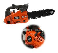 Tronçonneuse à essence Pro 25,4 CC 1,22 ch, épée de 30 cm et 9000 tr/min, tronçonneuse de 900 W avec moteur 2 temps, poids léger (5 kg), avec support de protection et ensemble d'outils pour branches