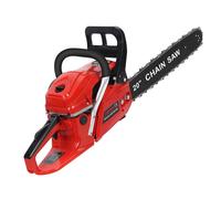 Tronçonneuse à essence sans fil -20 pouces - 58cc - 2 Temps Tronçonneuse Thermique pour coupe du bois et l'élagage - Rouge -Fianao