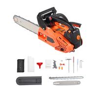 Tronçonneuse à Essence Thermique 25cc 0 75kW Guide-chaîne 305mm pour Coupe de Bois Démarrage Facile Sécurité