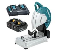 Tronçonneuse à métaux 355mm MAKITA DLW140PG2 - 2 batteries 6,0Ah + chargeur double