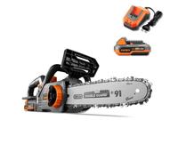 Tronçonneuse batterie - FUXTEC FX-E1KS20 - 20V Guide 10 pouces - Set batterie 2Ah et chargeur 2,4A