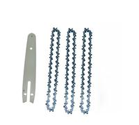 Tronçonneuse de 6 pouces for la coupe du bois, Mini chaîne de scie sans fil, scie électrique Portable, Mini tronçonneuses, accessoires de chaîne de scie à bois(1pcs Guide Plate 3Chainsaw chain)