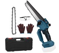 Tronçonneuse de 8 pouces, moteur sans balais, petite tronçonneuse avec chaîne, mini tronçonneuse électrique pour bois de jardin, élagueur, scies à bois (BS)