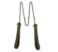 Tronçonneuse de poche - 11 dents - Sac portable - Équipement de camping - Tronçonneuse à corde pour l'alpinisme, le camping, le jardinage, la survie, l'aménagement paysager, le travail du bois