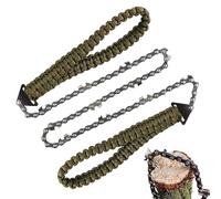 Tronçonneuse de poche - Équipement de sac portable à 11 dents - Tronçonneuse à corde - Pour l'alpinisme, le camping, le jardinage, la survie, l'aménagement paysager, le travail du bois, la ferme, la