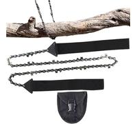 Tronçonneuse de poche, tronçonneuse de poche: coupe-bois, équipement de survie for la coupe d'arbres, scie de survie, scie à chaîne à corde de randonnée, tondeuse folle