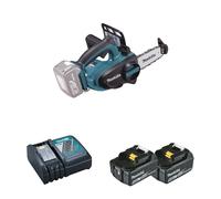 Tronçonneuse d'élagage 18V 11,5 cm DUC122Z + 2 batteries BL1850B 18V 5 Ah + 1 chargeur DC18RC MAKITA