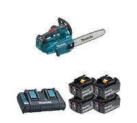 Tronçonneuse d'élagage 2x18V 30cm DUC306Z001 + 4 batteries BL1860B 18V 6 Ah + chargeur double DC18RD MAKITA