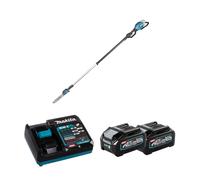 Tronçonneuse d'élagage à perche 40V 30cm UA004GZ + 2 batteries 40V 4 Ah + chargeur rapide DC40RA MAKITA