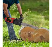 Tronçonneuse électrique 16" - 2000 W - Batterie manuelle pour sécateurs, tondeuses à bois, rouge 7018 cuivre, plastique, aluminium