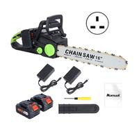 Tronçonneuse électrique - 1800W - 2 Batteries - 2 Chaînes - Pour le Jardinage,les Elagueurs,les Coupes à Bois