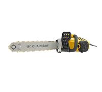 Tronçonneuse électrique 2000 W - Rail de guidage de 40,64 cm, 800 tr/min - Système de lubrification automatique et réglage de la chaîne sans outil - 5,3 kg, jaune, filaire