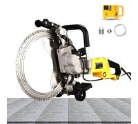 Tronçonneuse Électrique 5000W | Scie à Béton Portative avec 3 Lames (400mm/500mm/600mm) | Profondeur de Coupe 29cm/39cm/49cm | Coupe Humide pour Pierre, Briques, Armatures | Professionnel & DIY,L