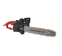 Tronçonneuse électrique avec câble 220 V, 2000 W, 40 cm, puissante, pour travaux de coupe du bois, 800 tr/min, 650 m/min, rouge