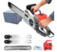 Tronçonneuse Électrique Avec Pompe À Eau Et 2 Chaînes/2 Guides-chaînes, Découpeuse Murale Électrique, Pour Porcelaine, Béton, Pierre, Rénovation De Maisons Anciennes(Model-350)