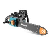 Tronconneuse Electrique Filaire de 2200W avec Tension Automatique, Tronçonneuse à Chaîne de 16 Pouces, Vitesse de Chaîne 15m/s, Tronconneuse avec Lubrification Automatique