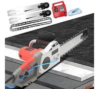 Tronçonneuse Électrique Filaire, Scie à Béton/Métal à Double Chaîne, Moteur à Balais 0-6 000 Tr/Min, pour Porcelaine, Béton, Pierre, Rénovation De Maisons Anciennes,Cuttingdepth-480mm