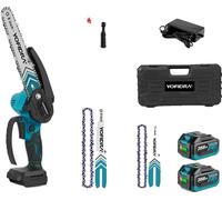 Tronçonneuse électrique, moteur sans balai, batterie rechargeable, 2 piles
