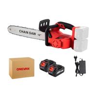 Tronçonneuse électrique, moteur sans balai, sans fil et portable, 2 batteries, prise UE