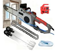 Tronçonneuse Électrique Portative, Coupe Humide Avec Pompe À Eau, Profondeur De Coupe Pour Renforcé 13,8/18,9 Pouces, Coupe Anti-PoussièRe Robuste 6000Tr/Min Pour Construction DéMolition(Model-350)