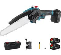 Tronçonneuse électrique, puissance 1500W, taille de coupe 8 pouces, moteur sans balais, 2X Batteries Set, EU