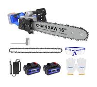 Tronconneuse Electrique Sans Fil 16 pouces, DAYPLUS, 36V, Avec 2x 4.0Ah Batteries, 1 Chaîne Pour couper du bois