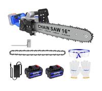 Tronconneuse Electrique Sans Fil 16 pouces, DAYPLUS, 36V, Avec 2x 4.0Ah Batteries, 2 Chaînes Pour couper du bois