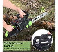 Tronçonneuse électrique sans fil - 2 batteries 4000 mAh - à lubrification automatique - 1800W - 17000rpm