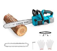 Tronçonneuse électrique sans fil 41 cm 1800 W compatible avec Makita 18 V x 2 (sans batterie), tronçonneuse électrique sans fil, scie à main, longueur de coupe pour jardin