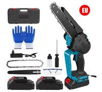 Tronçonneuse Électrique Sans Fil 8 pouces - 2000W - Direction Réglable 30° - Batterie Makita Compatible - Coupe Bois/Bûches