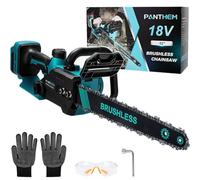Tronçonneuse électrique sans fil compatible avec Makita 18 V, 1000 W, 12 pouces,Tronçonneuse à Batterie D'huile Automatique & Tension de Chaîne Sans Outil, sans Batterie