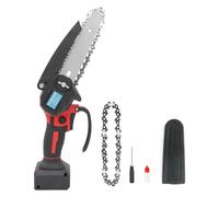 Tronçonneuse électrique sans fil de 15 cm pour batteries Einhell 18 V, tronçonneuse électrique, tronçonneuse manuelle, 400 W, avec 2 chaînes, pour le jardinage, la coupe du bois et l'élagage (sans