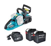 Tronçonneuse électrique sans fil et sans balai, longueur de coupe 16 pouces, alimentée par batterie, 2 batteries 8,0 Ah, EU