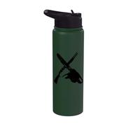 Tronçonneuse et fusil de chasse Zombie Hunter Stainless Steel Insulated Water Bottle
