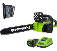 Tronçonneuse Greenworks 40V, moteur sans balai, plateau 16 pouces Oregon, 16 pouces, une batterie