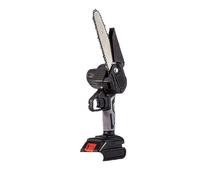 tronçonneuse, Mini tronçonneuse électrique portative, avec batterie et chargeur(6 inch Two Batteries One Charger,Medium specification)