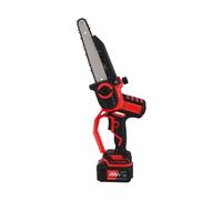 tronçonneuse, Moteur sans balais de 8 pouces avec verrouillage de sécurité, for la coupe des branches d'arbres de jardin(10 cells one battery)