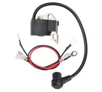 Tronçonneuse pour bobine d'allumage MS250 pour 021 023 025 MS210 MS230 Remplace la pièce numéro 00004001306 Bobine carrée avec trois fils et capuchon de coffre