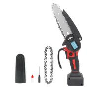 Tronçonneuse sans fil, 18 V, 550 W, avec 2 chaînes, petite tronçonneuse manuelle, à piles, de 15,2 cm, pour couper du bois et tailler les arbres (sans batterie)