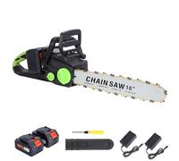 Tronçonneuse Sans Fil 1800W - Batterie 40V, Longueur de Coupe 40 cm, Faibles Vibrations - Idéale pour Taille-Bois Jardin et Préparation Bois de Chauffage