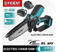 Tronçonneuse sans fil 18V portative pour le travail du bois, mini-tronçonneuse électrique de 6 pouces pour Makita a set EU