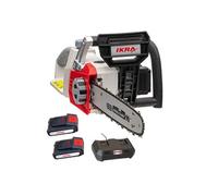 Tronçonneuse sans fil 40V - Guide OREGON 35,5 cm - 2 batteries lithium 2.0Ah - Chargeur Double - Tendeur de chaine rapide IKRA
