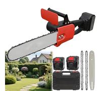 Tronçonneuse sans fil de 30,5 cm - Tronçonneuse électrique sans balais avec 2 batteries et verrouillage de sécurité pour une coupe sans effort, l'élagage des arbres, du bois de chauffage, l'entretien