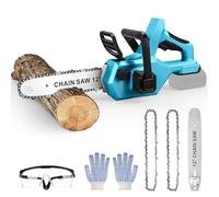 Tronçonneuse sans fil de 30 cm compatible avec batterie Makita 18 V (sans batterie), tronçonneuse manuelle de 30 cm avec lubrification automatique de la chaîne, tension de chaîne sans outil, pour le