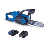 Tronçonneuse sans fil Scheppach C-CS254-X 20V 10" (25,4 cm) Starter Kit 2Ah bleu/noir