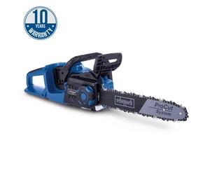 Tronçonneuse Scheppach BC-CS355Duo-X; 2x20 V; 35 cm rail de guidage (sans batterie et chargeur)